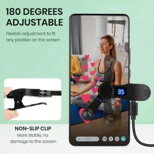 Aylthyo Auto Clicker for Smart Phone, Phone Screen Device Speed Clicker for iPhone iPad Apps, Fast Click Simulation Finger Continuous Click for Tiktok, Live Broadcasts Likes, Lightning Deal, Reward Task, Plug and Play(Black)