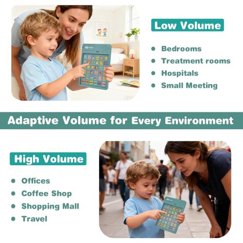 AAC Device for Autism, Communication Device for Nonverbal Kids & Adults with 6 Programmable Buttons & Adjustable Volume, Sensory Toys for Autistic Kids Ages 3-7