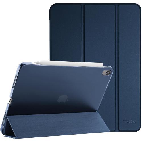 ProCase Smart Case for iPad Air 11-inch M4 (2026, 8th Gen) / M3 (2025) / M2 (2024) & 10.9 Inch iPad Air 5th (2022) & 4th (2020) – Protective Hard Back Cover with Auto Sleep/Wake - Navy
