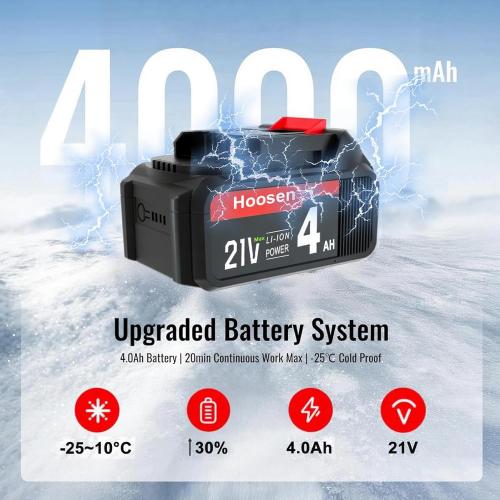 Cordless Snow Shovel, 21V Electric Cordless Snow Blower with Battery and Charger, 19FT Throw Distance, Lightweight 9.9lb for Driveway, Steps, Patio, Sidewalk(Red)