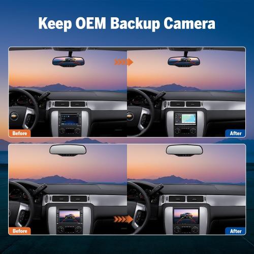 Eonon Android 13 Car Stereo Compatible with GMC/Chevy/Buick, Wireless CarPlay & Android Auto, 8 Inch Touchscreen Car Radio, SWC, Bluetooth 5.4, Navigation, Rear Camera, 2G 32G-GMA13