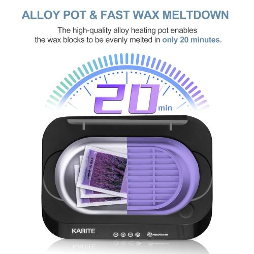 USED KARITE Paraffin Wax Machine for Hands and Feet with Auto Open Lid, Paraffin Bath,20Min Fast Wax Meltdown, Precision Temperature Control, 4500ml Paraffin Warmer with 8Pack Refills