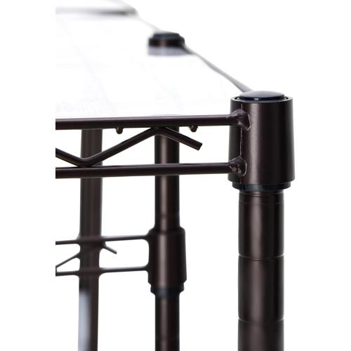 Size 57-80''L x 14''W x 72''H, Bronze Amazon Basics Expandable Metal Hanging Closet Organizer and Storage Rack Wardrobe with Shelves, 57-80''L x 14''W x 72''H, Bronze