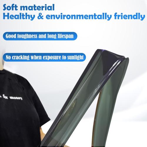 AWVRG Window Rain Guards for 2011-2019 Ford Explorer, Window Visor Guard Vent Wind Shade Deflector Rain Shield Protector Sun Visor for 11-19 Explorer 2019 2018 2017,Tape-on/Outside-Mount, 4 Pieces