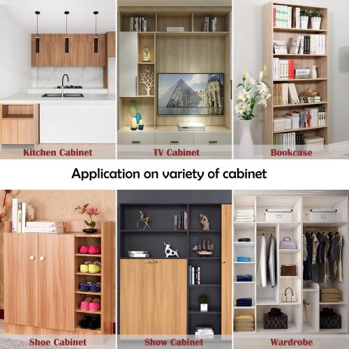 Shelf Support Pegs, 50 Pcs Shelf Pegs with Hole, 5mm (1/5 inch) Cabinet Shelf Bracket Pegs, L-Shaped Nickel Plated Shelf Pins Holders for Bookcase Kitchen Closet Shelf Shelves Furniture Cabinet