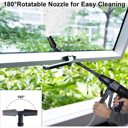 Pressure Washer Cordless Battery Powered 1450PSI with 2×4.0Ah Battery,Battery Operated Pressure Washer,Portable Power Washer Handheld for Car Cleaning