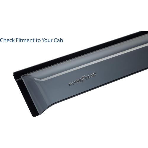 Goodyear Shatterproof Window Deflectors for Nissan Rogue 2021-2026, Tape-on Rain Guards, Window Visors, Vent Deflector Visor, Car Accessories, 4 pcs. - GY008671