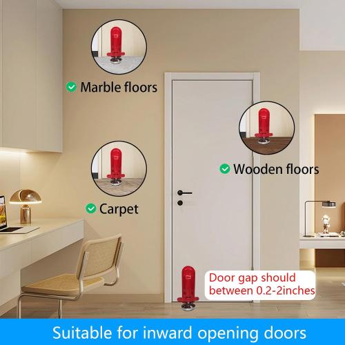 Door Stoppers Security, Portable Door Lock for Travel, Hotel Safety Device