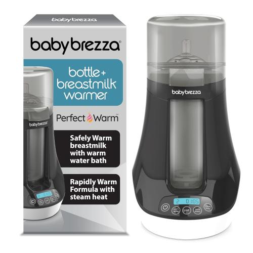 Baby Brezza Fast Baby Bottle Warmer - Baby Milk   Breastmilk Warmer Defroster – 2 Unique Temperatures for Breastmilk   Formula - Universal Fit for All Bottles, Bags   Jars