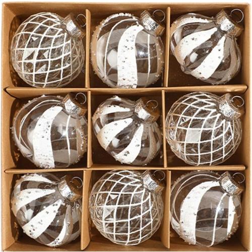 Christmas Balls, 18Pcs 8cm Christmas Balls