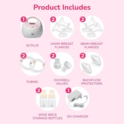 Spectra - S2 Plus Electric Breast Milk Pump for Baby Feeding - Convenient Breast Feeding Support