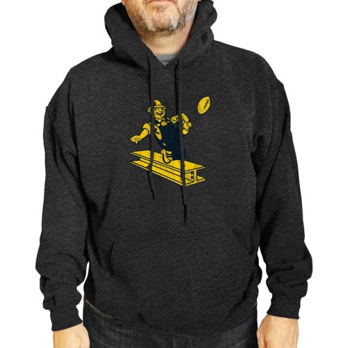 Team Fan Apparel NFL Adult Medium Unisex Modern Throwback Ultra Soft Fleece Hooded Sweatshirt, Heathered Football Hoodie