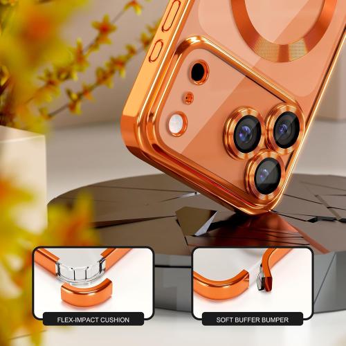 Misea Magnetic for iPhone 17 Pro Max Case Compatible MagSafe Orange