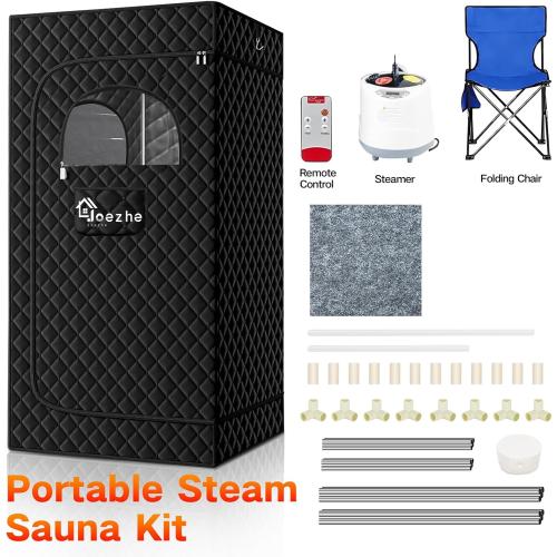 Sauna Box,Portable Steam Sauna Tent for Home,Personal Sauna Room with Remove Control,at Home Sauna Full Body,1200W 3L, for Women