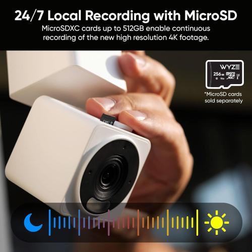 WYZE Cam Pan v4, 4K Smart Security Camera, AI Indoor/Outdoor Cameras for Home Security, Baby & Pet, Color Night Vision, 360° Pan/Tilt/8 x Digital Zoom, 2.4G & 5G, Works with Alexa & Google Assistant