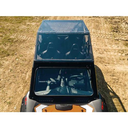 SuperATV Dark Tinted Teryx Roof for 2023  Kawasaki Teryx KRX 4 1000 | 1/4 Polycarbonate | Protects from the Elements Without Obstructing View | Rattle-Free Fit | USA Made