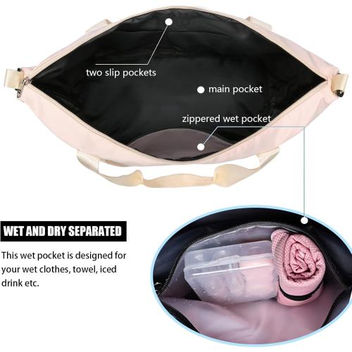 Travel Duffle Bag for Women, Weekender Overnight Bags with Shoe Compartment, Carry On Duffel Bag Sports Gym Tote Bags