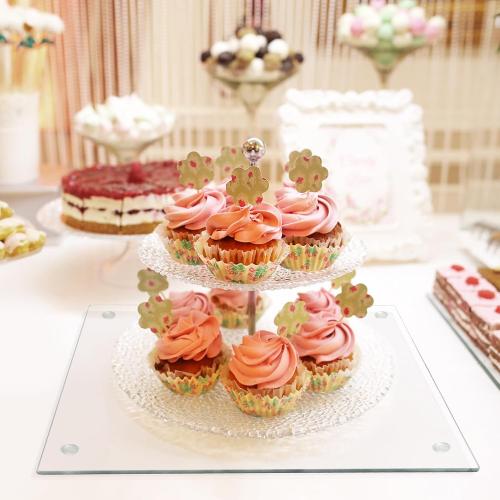 Seelenruhe Tempered Glass Cutting Board for Kitchen Counter, 12x16 inch Clear Cutting Board for Countertop, Non-Slip, Heat-Resistant, Easy to Clean, Kitchen Decoration