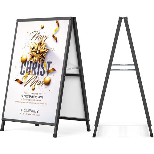 Relx A Frame Signs 24x36 Inch Outdoor, Heavy Duty Sandwich Board Signs, Double-Sided A Frames Sign Holder Business for Outside(Frame only).