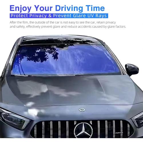 Chameleon Film Car Window Tint 40inX10ft Auto Sticker (80% Blue)