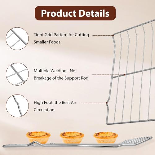 DG75-01001C DG75-01001D Oven Rack Repalcement for Samsung Oven Accessories | 304 Stainless Steel DG75-01001C Oven Rack for Samsung Oven Accessories NE63A6511SS NX60A6511SS NE59T4311SS 2Pcs