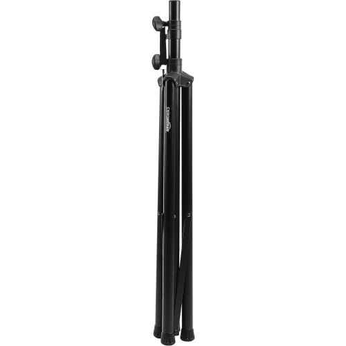 Amazon Basics Speaker Stand, Holds up to 99.2 lbs, Adjustable Height 52 to 73, Steel, Black