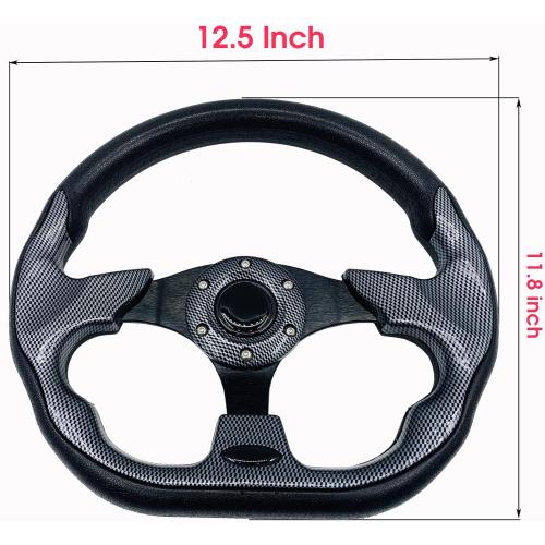 Universal Golf Cart Steering Wheel for EZGO RXV & TXT, Club Car DS and Club Car Precedent EZGO Yamaha Golf Car Accessories