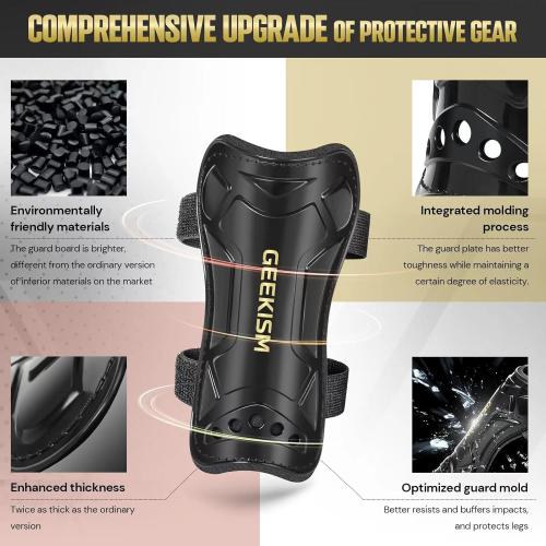 Soccer Shin Guards for Youth Kids Toddler, Protective Soccer Shin Pads & Sleeves Equipment - Football Gear for 3 5 4-6 7-9 10-12 Years Old Children Teens Boys Girls