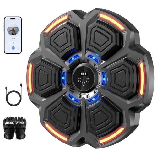 LOLBOX Music Boxing Machine for Adults,Smart Boxing Training Machine,Wall Target Punching Workout for Kids,Reflex Training Suitable for Home,Office,Gym,Fun Fitness Equipment