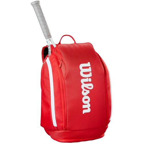 Wilson 2025 Super Tour Red Tennis Racket Bags - Red/White