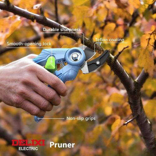 Small Garden Scissors for Gardening, Lightweight Hand Pruning Shears for Women, Sharp Stainless Steel Blade Mini Garden Clippers for Plants, Flowers [Ergonomic Soft Grip][Safety Lock]