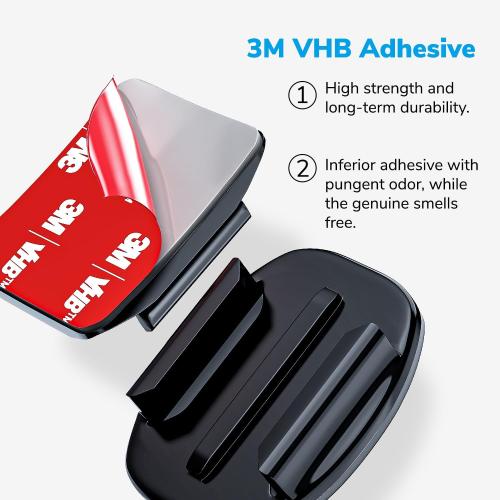 Helmet Sticky Mounts Adhesive Buckle Mount Screw Accessory Kit Compatible with GoPro Hero 13 12 11 10 Max 9 8 7 6 5 Session DJI Osmo Insta360 AKASO Action Cameras (12 in 1)