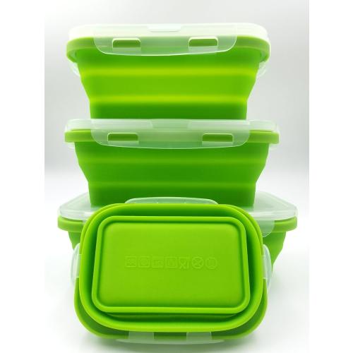 Collapsible Food Storage Containers (green)