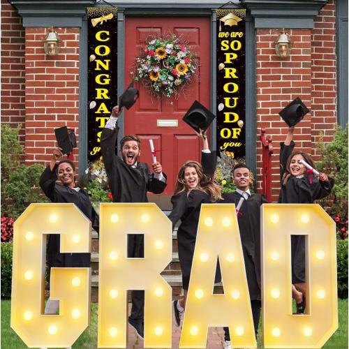 2.3FT LED Light Up GRAD Marquee Numbers