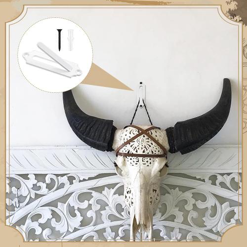 European Mount Skull Hanger Metal - Euro Wall Mount Hooker for Deer, Antelope, and Small Game Animals, Complete with Screws, Ideal for Hunting Decor