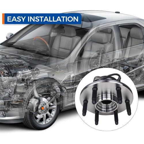 PAROD 515036 2PCS 4WD/AWD Front Wheel Hub Bearing Assembly Compatible with Cadillac Escalade, Chevy Avalanche 1500, Express, Silverado, Tahoe, Suburban, GMC Savana, Yukon, Sierra w/ABS