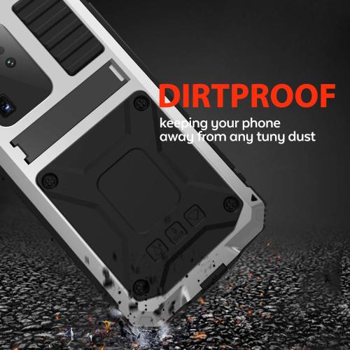 Compatible for Samsung Galaxy S20 Ultra Case, Aluminum Metal Gorilla Glass Waterproof Shockproof Military Heavy Duty Sturdy Protector Cover Hard Case