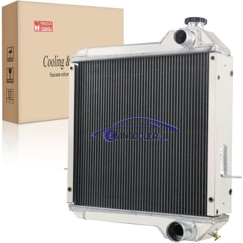 4 Core Row Radiator for Case Backhoe 570 580L 580SSL 590SL 4300 P85 234876A1 234876A2 570LXT 570XMT 580 Super L 580L 580M 580SL 580SM 590 Super L 584E 585E 585G 439 All Aluminum Radiator