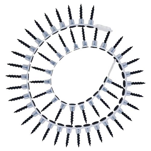 Plastic Chain Belt Drywall Screws 1000pcs #6 * 1 Drywall to Wood Collated Screw
