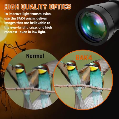 20x50 High Power Binoculars for Adults with Low Light Night Vision,Military Compact HD Professional/Daily Waterproof Binoculars for Bird Watching Hunting/Traveling/Outdoor