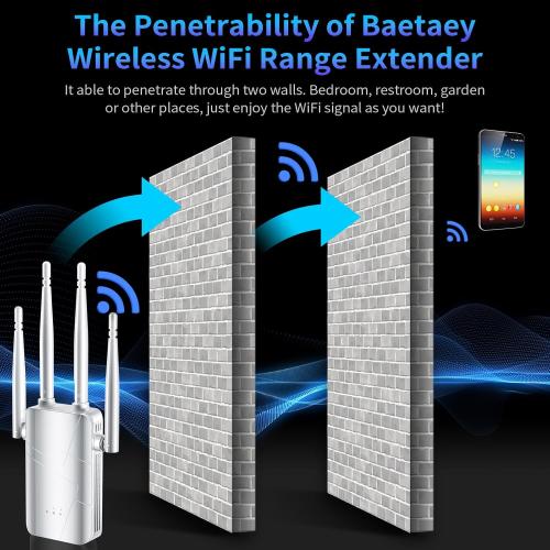 2026 WiFi Extender Signal Booster - up to 10000 sq.ft Coverage, Wireless Booster - Long Range Internet Repeater, WiFi Booster and Signal Amplifier w/Ethernet Port, 1-Tap Setup