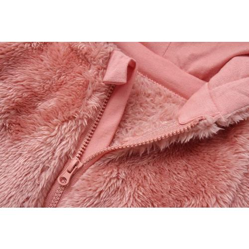 6-9 Months Newborn Baby Snowsuit Fleece Lined Onesie Outfits Warm Hooded Romper for Infant