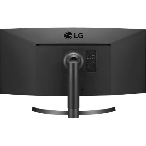 LG 34WN80C-B UltraWide Monitor 34” 21:9 Curved WQHD (3440 x 1440) IPS Display, USB Type-C (60W PD) , sRGB 99% Color Gamut, 3-Side Virtually Borderless Design, Tilt/Height Adjustable Stand - Black