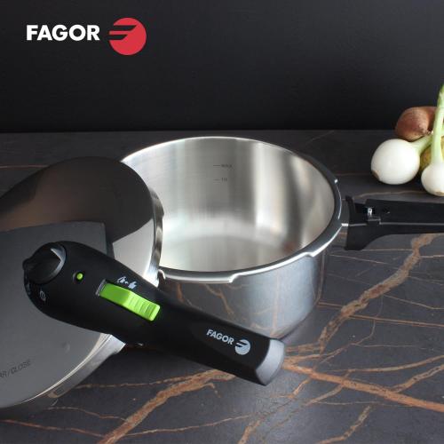 Fagor Rapid Xpress Pressure Cooker 6 Litres, Induction, Express Super Fast, Stainless Steel 18/10, All Types of Cookers, Thermo Diffuser Bottom, 2 Pressure Levels, 5 Safety Systems