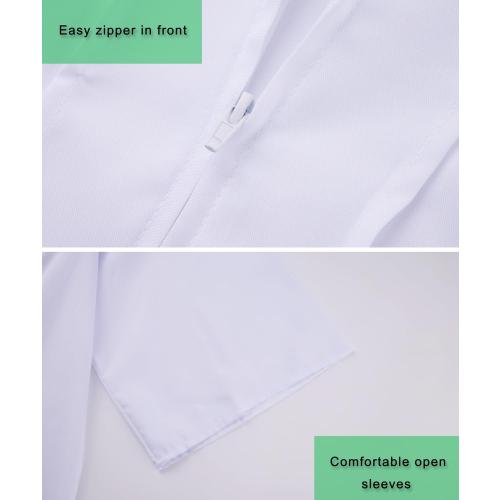 SAMDEEMI Unisex Size 42 White Adult  Matte 2026 Graduation Gown and Cap Set with Tassel for High School and College Bachelor 12 Colors