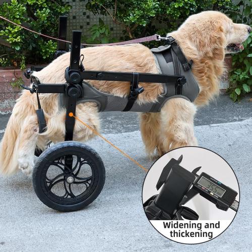 Snugrance Large Dog Wheelchair for Back Legs, Adjustable Rear Leg Wheelchair Support Cart with Breathable Air Mesh Harness for Arthritis Paralysis Post-Surgery Recovery, Check Size Chart Image for Fit