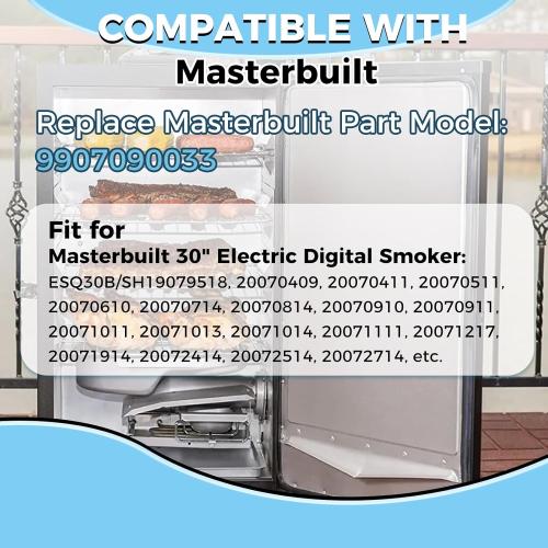 800 Watts Smoker Heating Element Kit Replacement for Masterbuilt & Char-Broil Digital Electric Smokers, Replace 9907090033 or FDES30111