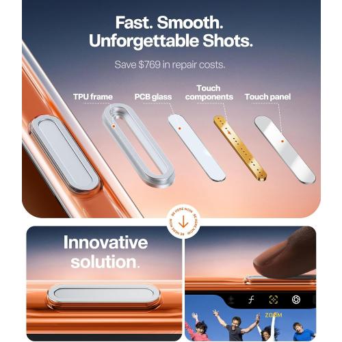 TORRAS for iPhone 17 Pro Case Clear Magnetic Stand, Fit for MagSafe, 6.3