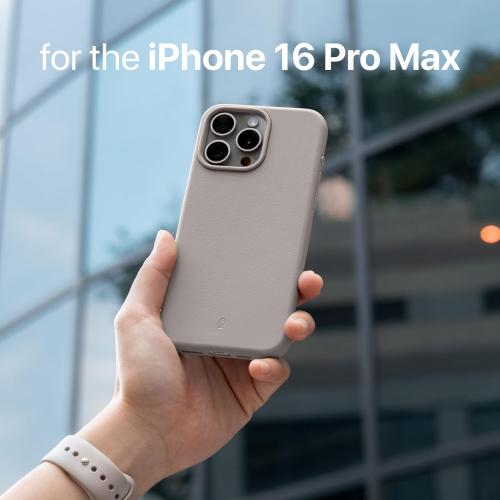 TineeOwl for iPhone 16 Pro Max Magnetic Case, Camera Control Button, Compatible with MagSafe, TPU, Minimalist, Slim/Thin, Grippy - Dune Series (Stone, iPhone 16 Pro Max)