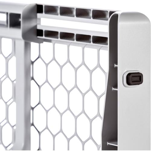 Regalo Safety 28-42 Extra Wide Expandable Baby Gate for Doorways & Bottom of Stairs, Pressure Mounted Safety Gate for Babies, Toddlers & Pets, Tested & Safe for 30 Years, American Designed and Owned